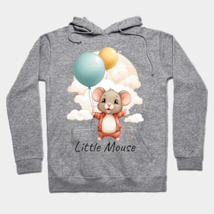 Little Mouse fly with balloon Hoodie